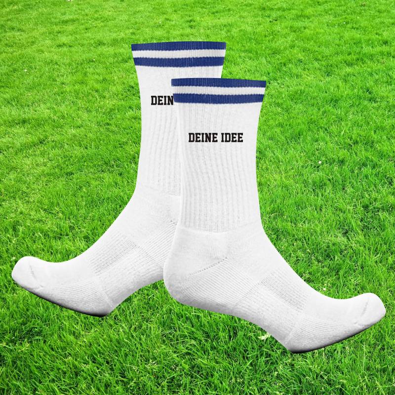 Socken Tennissocken Idee Text Wunschname Party Geschenk Tennis Socks von ShirtInStyle
