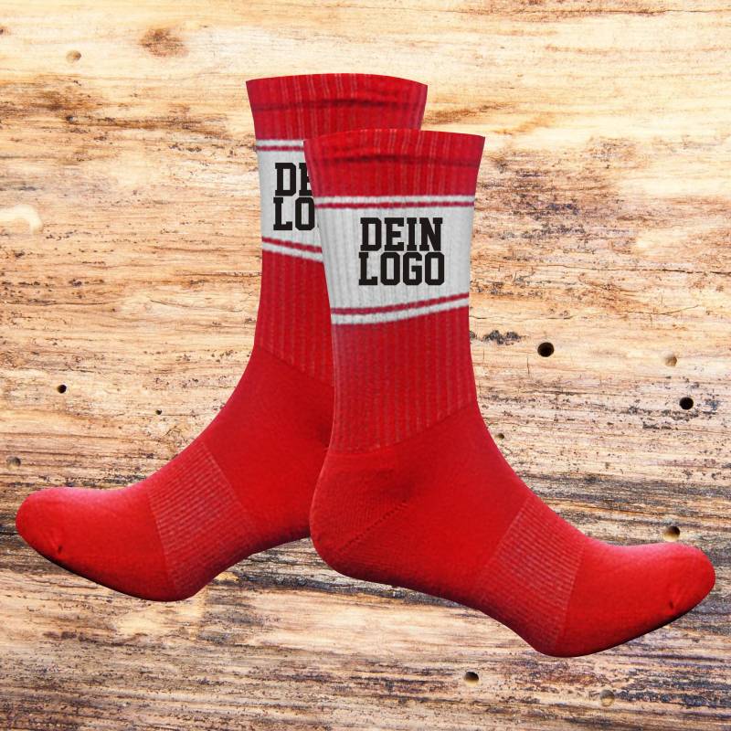 Socken Tennissocken Idee Text Wunschname Party Geschenk Tennis Socks von ShirtInStyle