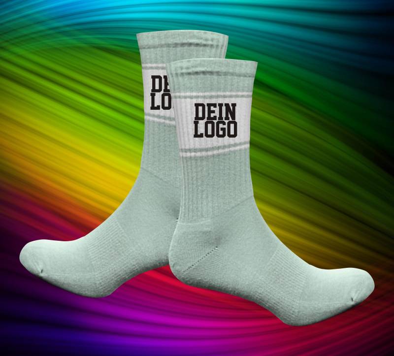 Socken Tennissocken Idee Text Wunschname Party Geschenk Tennis Socks von ShirtInStyle