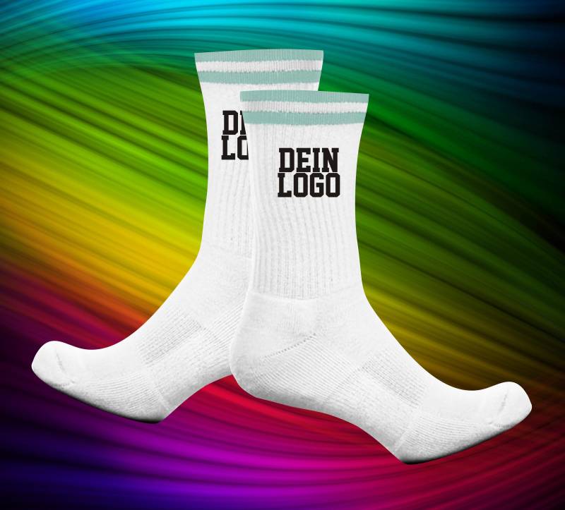 Socken Tennissocken Idee Text Wunschname Party Geschenk Tennis Socks von ShirtInStyle