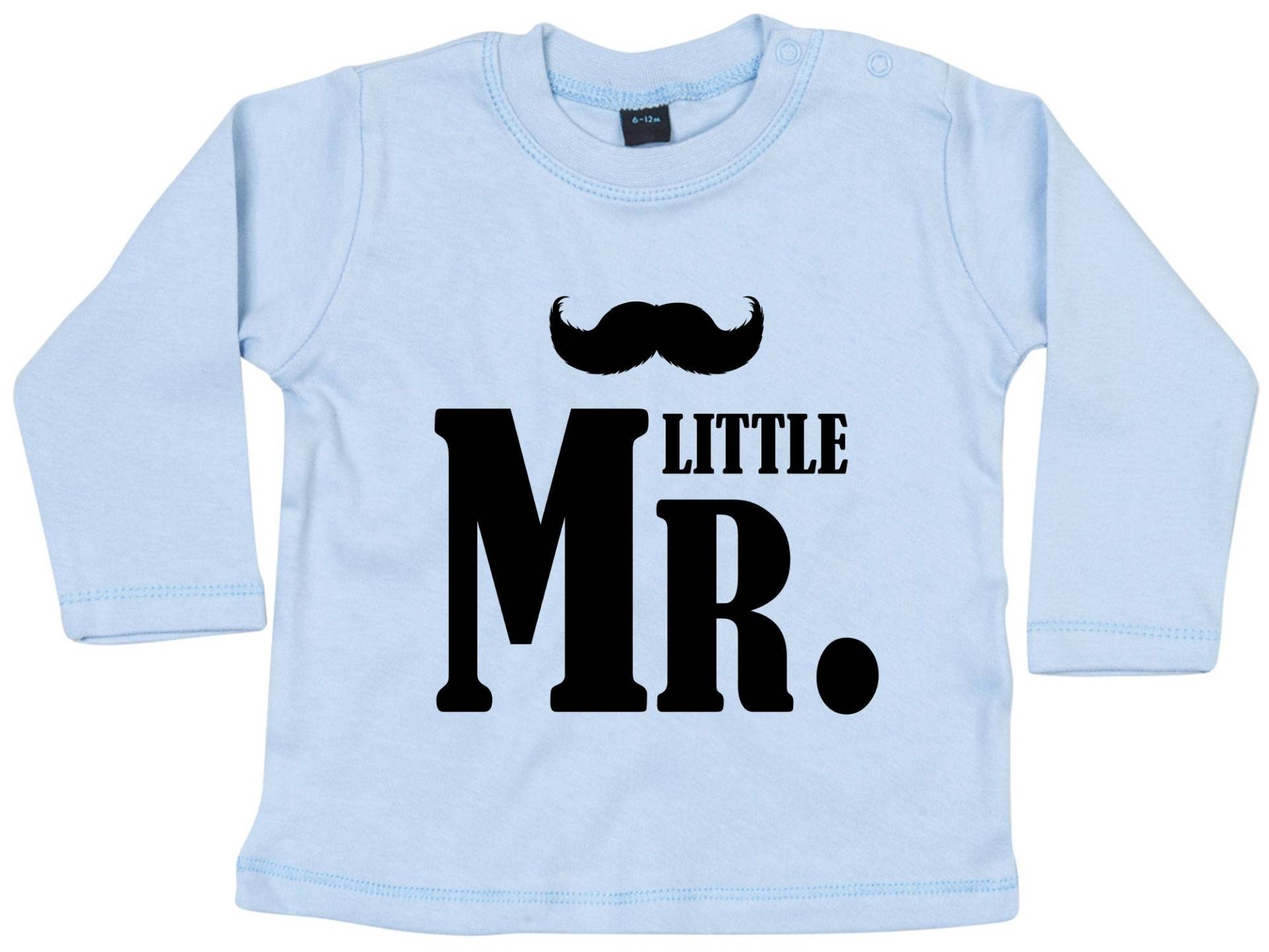 Baby Lang Arm T Mit Druck, Kleiner Herr, Little Mr., Druck Auf Englisch, Geschenkidee, Geschenktipp, Design 1 von ShirtPrintBerlin
