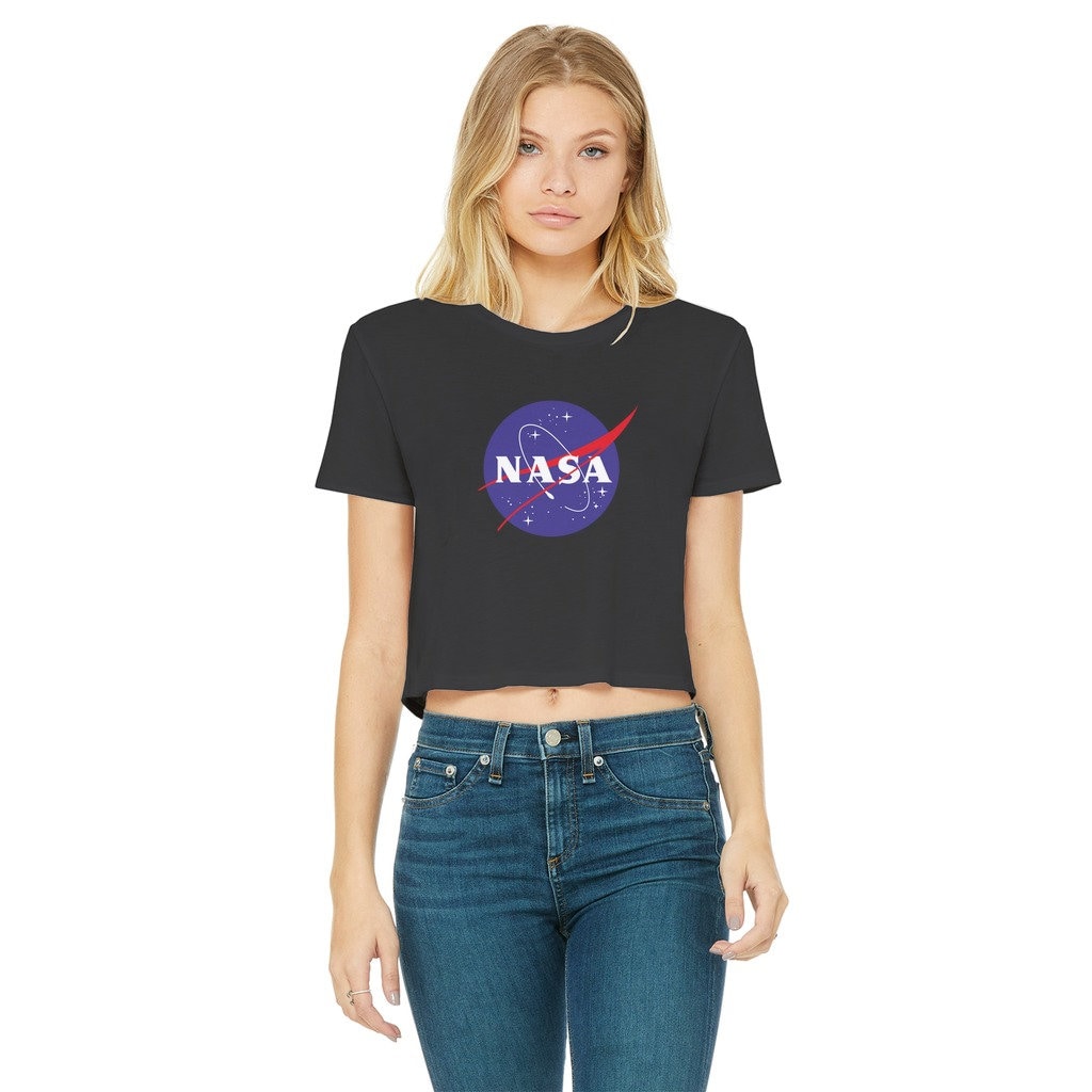 Nasa Women's Cropped Raw Edge Shirt Nasa Women's Cropped Raw Edge Shirt von ShirtScene