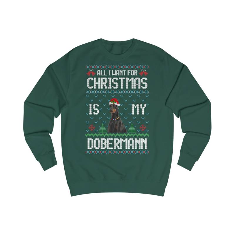 All I Want For Christmas Is A Dobermann Sweatshirt, Pullover Advent Geschenk Weihnachten, Ugly Sweater Hund, Weihnachtspulli Hundezüchter All I Want For Christmas Is A Dobermann Sweatshirt, Pullover Advent Geschenk Weihnachten, Ugly Sweater Hund, Weihnachtspulli Hundezüchter von ShirtSella