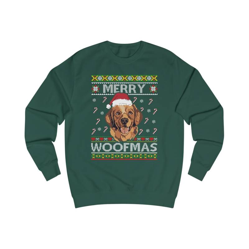 Merry Woofmas Retriever Sweatshirt, Pullover Advent Züchter, Geschenk Weihnachten, Ugly Sweater Xmas Hund, Weihnachtspulli, Nikolausgeschenk von ShirtSella