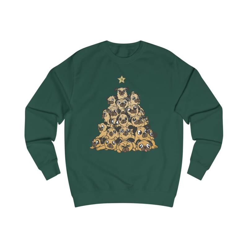 Mops Weihnachtsbaum Sweatshirt, Pullover Advent, Geschenk Weihnachten, Ugly Sweater Xmas Hund, Weihnachtspulli, Nikolausgeschenk von ShirtSella