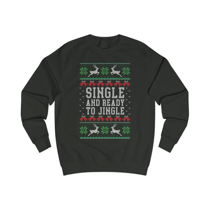 Single & Ready To Jingle Sweatshirt, Ugly Sweater Lustiger Spruch Xmas, Pullover Advent, Geschenk Weihnachtsfeier, Weihnachtspulli Single & Ready To Jingle Sweatshirt, Ugly Sweater Lustiger Spruch Xmas, Pullover Advent, Geschenk Weihnachtsfeier, Weihnachtspulli von ShirtSella