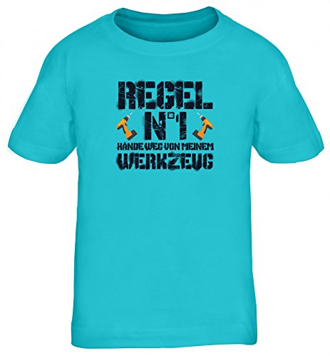 ShirtStreet Handwerker Kids Kinder T-Shirt mit Hände Weg von Meinem Werkzeug Motiv, Größe: 110/116,türkis ShirtStreet Handwerker Kids Kinder T-Shirt mit Hände Weg von Meinem Werkzeug Motiv, Größe: 110/116,türkis von ShirtStreet
