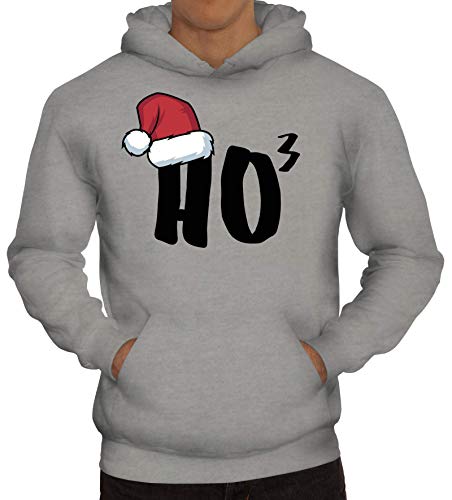 ShirtStreet X-Mas Winter Weihnachts Herren Hoodie Männer Kapuzenpullover Weihnachtsmütze Ho3, Größe: M,Graumeliert von ShirtStreet