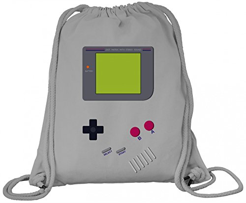 Shirtstreet Videospiel Videogame Gamer Game Computerspiel Premium Bio Baumwoll Turnbeutel Rucksack Stanley Stella Retro Spielkonsole, Größe: onesize,Heather Grey von Shirtstreet