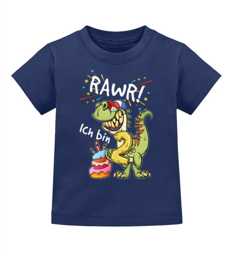 2. Geburtstag Junge T-Rex 2 Jahre - Baby T-Shirt von ShirtVerrueckt
