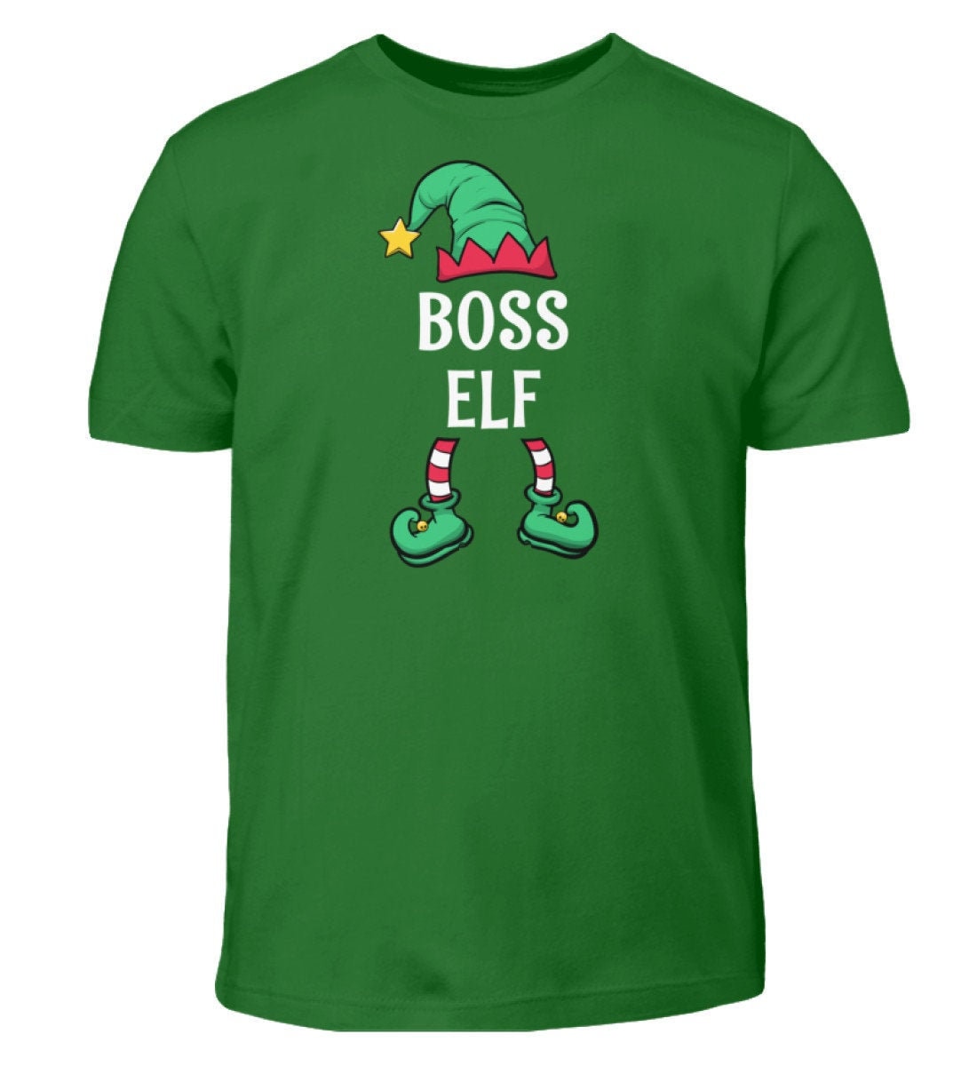 Boss Elf Partnerlook Familien Outfit Jungen Weihnachten T-Shirt Boss Elf Partnerlook Familien Outfit Jungen Weihnachten T-Shirt von ShirtVerrueckt