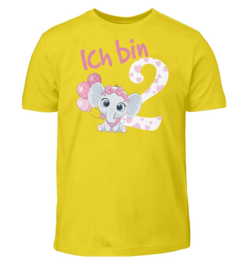 Elefant Geburtstagsshirt Kinder 2. Geburtstag Mädchen 2 Jahre T-Shirt Geschenk von ShirtVerrueckt