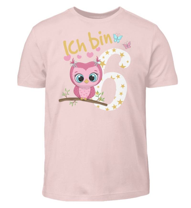 Eule Geburtstagsshirt Kinder 6. Geburtstag Mädchen 6 Jahre T-Shirt Geschenk von ShirtVerrueckt