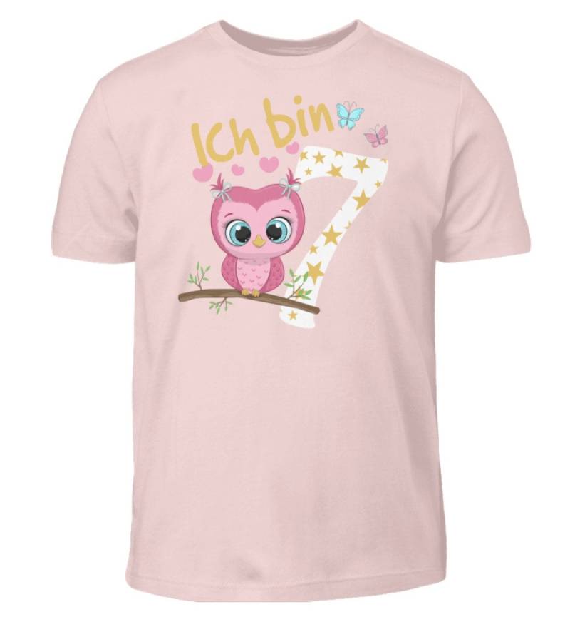 Eule Geburtstagsshirt Kinder 7. Geburtstag Mädchen 7 Jahre T-Shirt Geschenk von ShirtVerrueckt