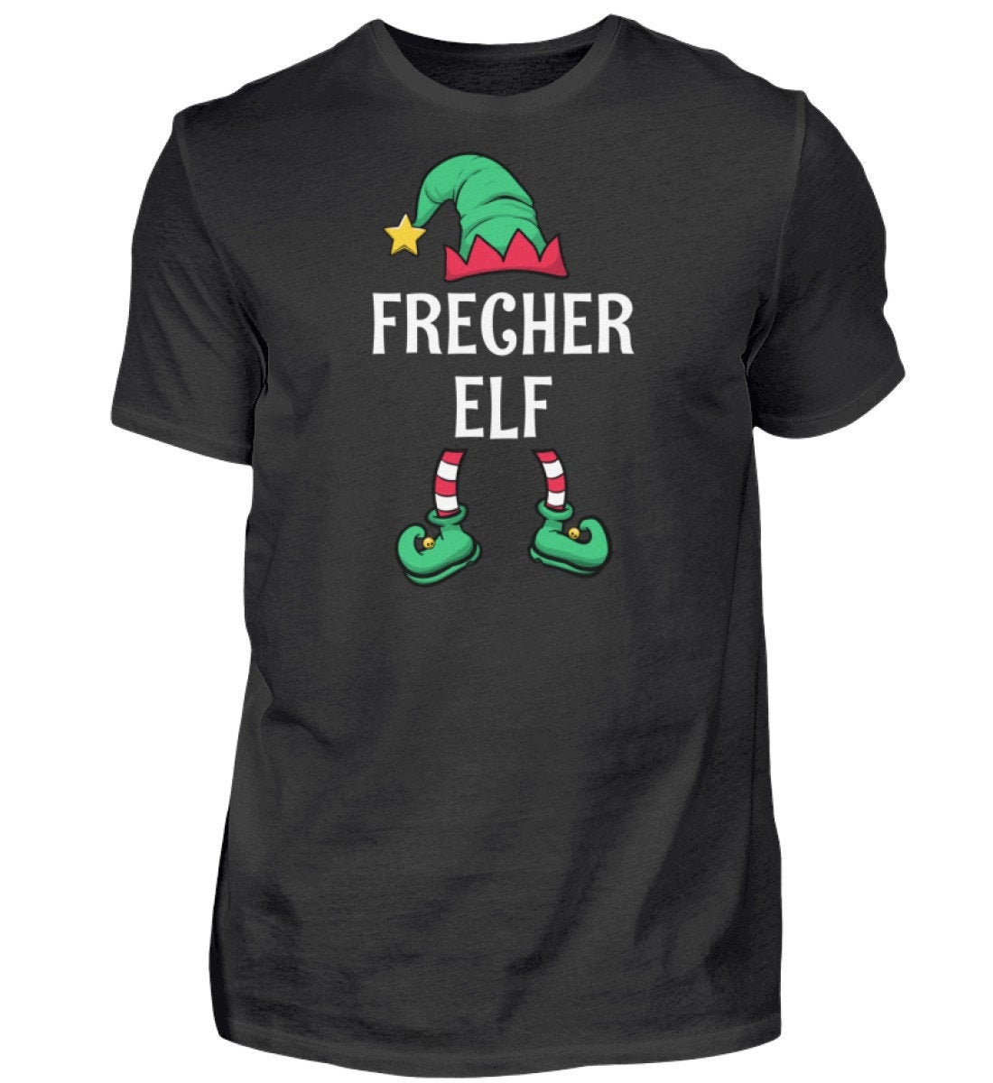 Frecher Elf Partnerlook Familien Outfit Männer Weihnachten T-Shirt Frecher Elf Partnerlook Familien Outfit Männer Weihnachten T-Shirt von ShirtVerrueckt