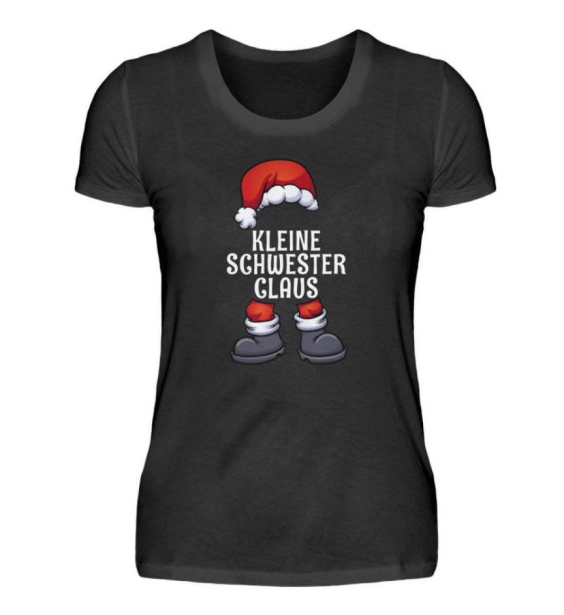 Kleine Schwester Claus Frauen Weihnachten T-Shirt Partnerlook Familien Outfit von ShirtVerrueckt