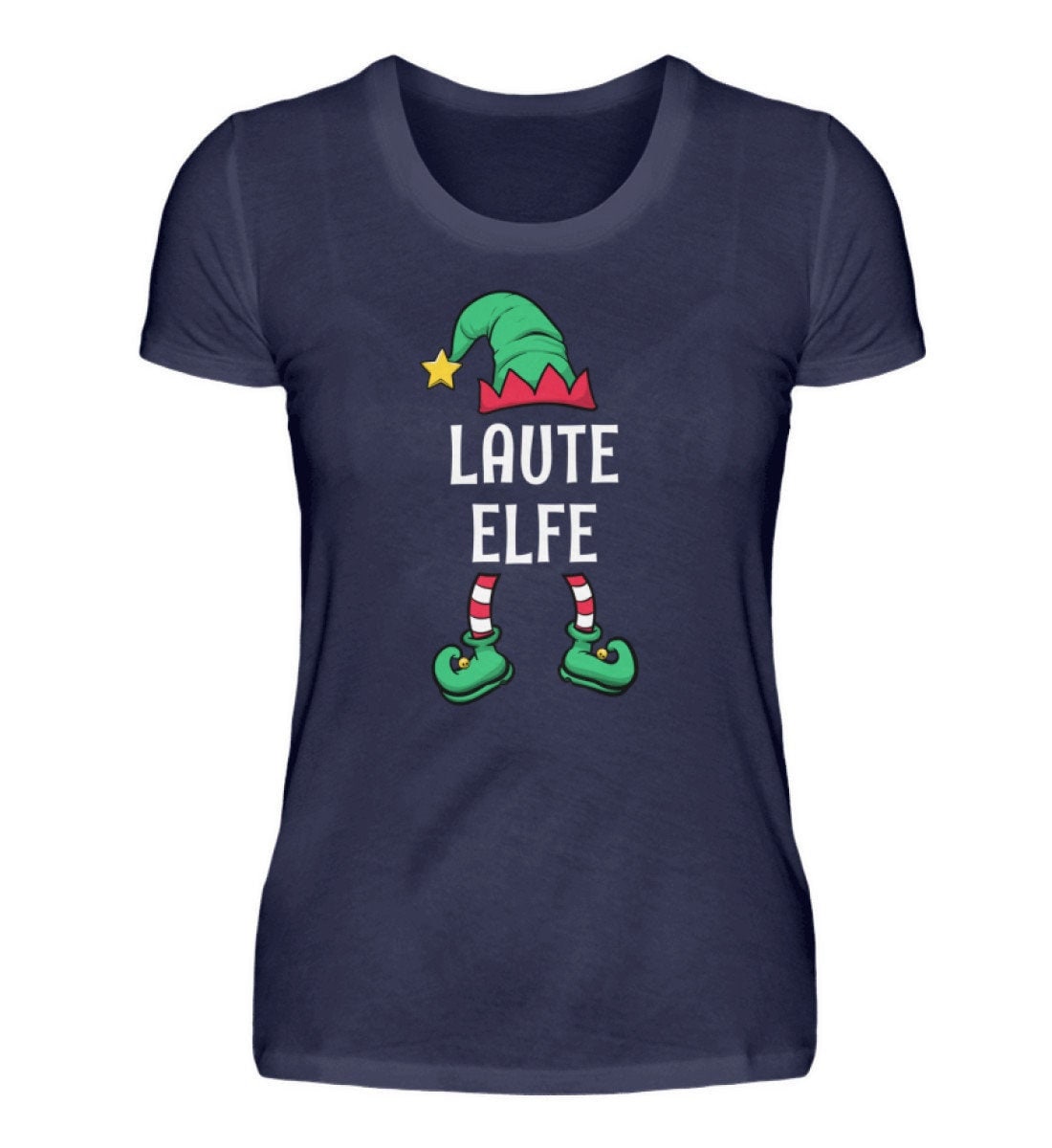 Laute Elfe Partnerlook Familien Outfit Frauen Weihnachten T-Shirt von ShirtVerrueckt