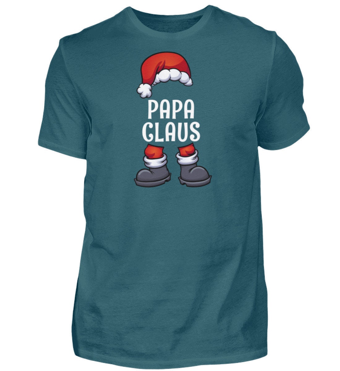 Papa Claus Partnerlook Familien Outfit Männer Weihnachten T-Shirt von ShirtVerrueckt