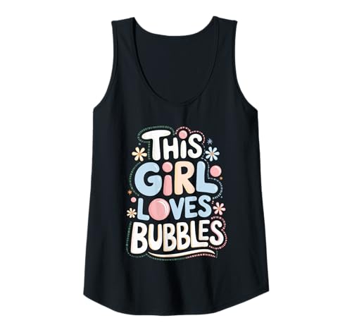 Damen Dieses Mädchen liebt Bubbles Cute Bubble Tea Tank Top von ShirtZilla