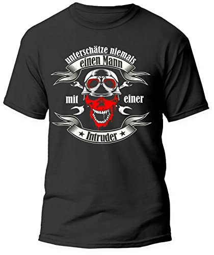 Biker T-Shirt Intruder Tuning Motorrad Shirt, Größe: XL von Shirtbild