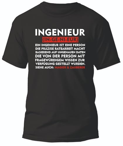 Ingenieur Herren T-Shirt Definition, Größe: l von Shirtbild