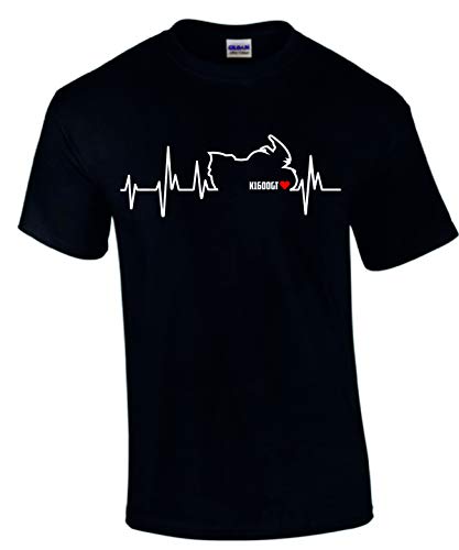 K1600GT T-Shirt Zubehör Biker T-Shirt Tuning Motorrad Herzschlag Geschenk Treff (XXXXL) von Shirtbild