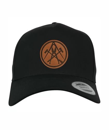 Shirtbild Installateur Cap Klempner Mütze mit Lederpatch, Muster Name: Gebogen von Shirtbild