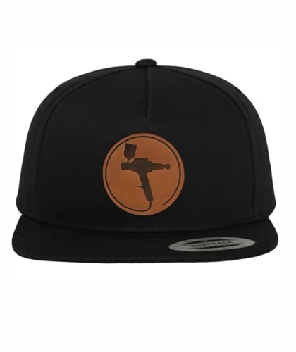 Shirtbild Lackierer Cap Handwerker Mütze Berufskleidung mit Lederpatch, Muster Name: Gerade von Shirtbild