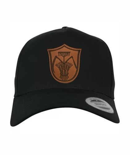 Shirtbild Landwirt Cap Bauer Mütze mit Lederpatch Handwerker Traktor Geschenk, Muster Name: Gebogen von Shirtbild