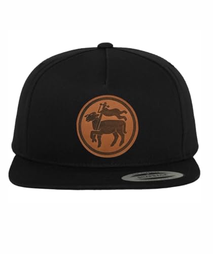 Shirtbild Metzger Cap Fleischer Mütze mit Lederpatch, Muster Name: Gerade von Shirtbild