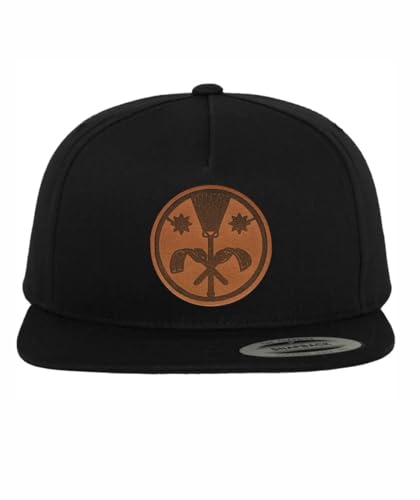 Shirtbild Schornsteinfeger Cap Handwerker Mütze mit Lederpatch Berufskleidung, Muster Name: Gerade von Shirtbild