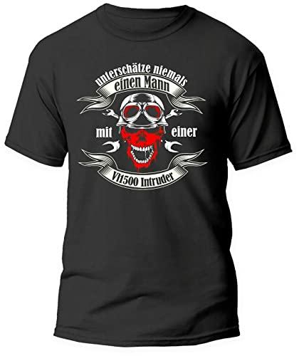 VL1500 Intruder Biker Shirt Motorrad Tuning Bikertreff Biker T-Shirt Spruch, Größe: 4XXL von Shirtbild