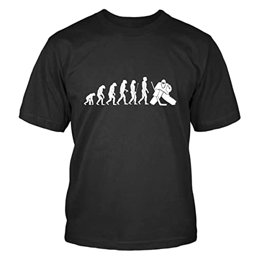 Shirtblaster Eishockey Evolution T-Shirt Evolution Eishockey Hockey Ice Icehockey Größe 5XL von Shirtblaster