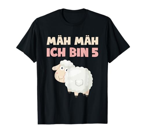 Schaf 5. Geburtstag Geschenk Junge Mädchen 5 Jahre Schäfer T-Shirt Schaf 5. Geburtstag Geschenk Junge Mädchen 5 Jahre Schäfer T-Shirt von Shirtbooth: Schaf Geburtstag