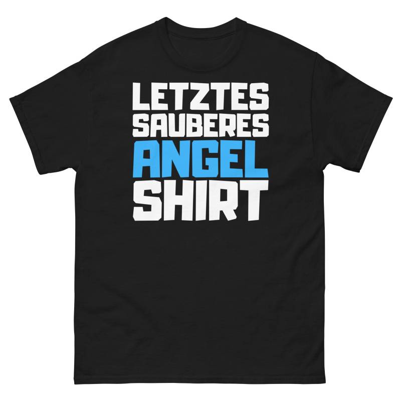 Angel Shirt Mit Lustigem Spruch, Hobby Sprüche Tshirt, Letztes Sauberes Angler Shirt, Geschenkidee Geschenk T-Shirt von ShirtdesignCH