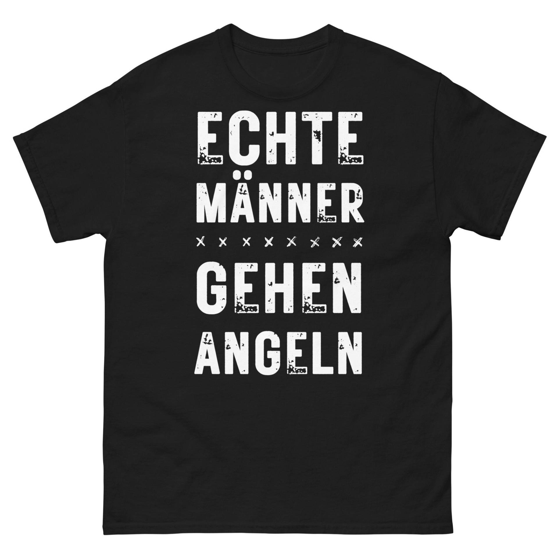 Angler Shirt Mit Lustigem Spruch, Hobby Sprüche Tshirt, Echte Männer Gehen Angeln, Geschenkidee Geschenk T-Shirt von ShirtdesignCH