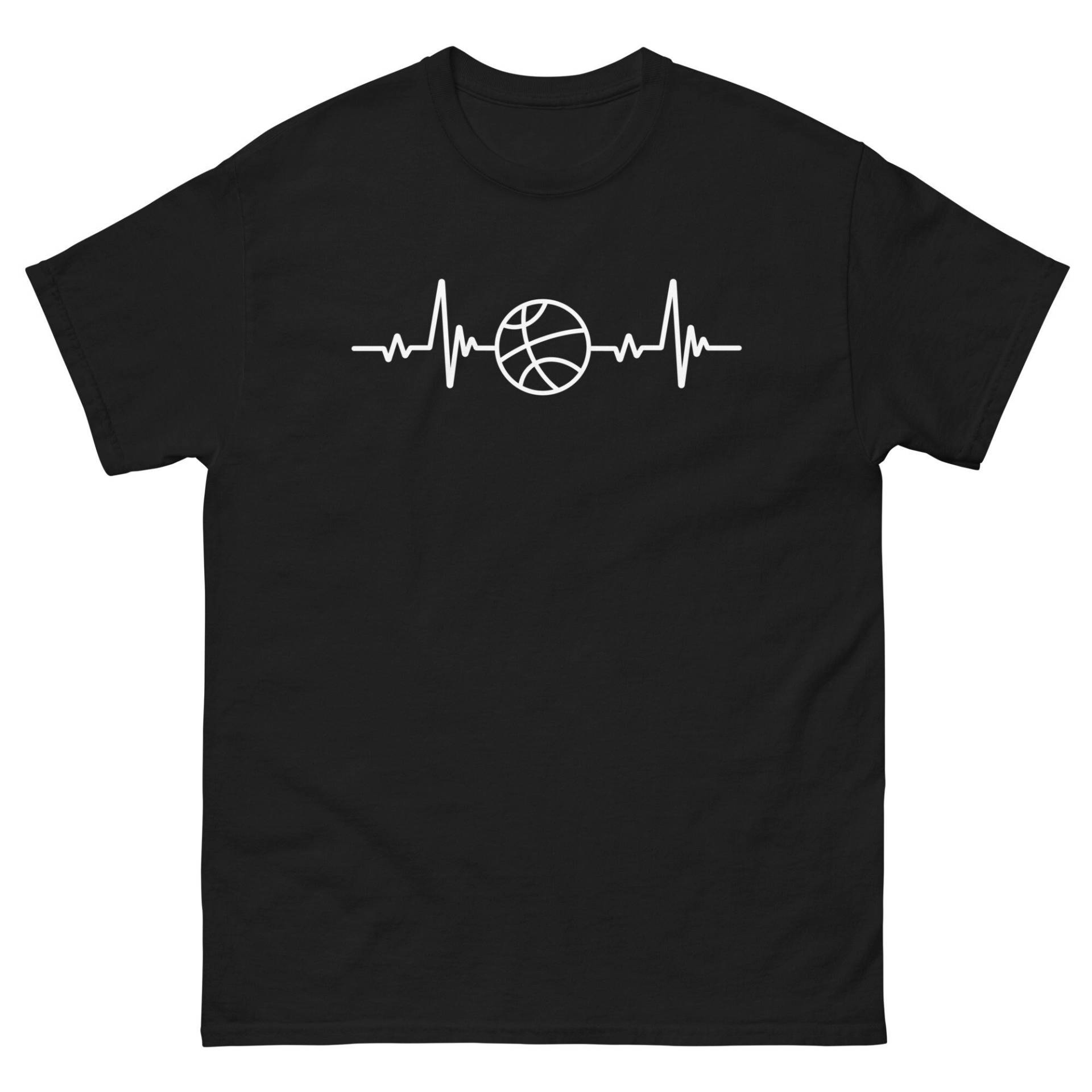 Basketball Shirt, Hobby Herzschlag Tshirt, Ekg Puls, Geschenkidee Geschenk T-Shirt, Weihnachtsgeschenk, Basketballer Basketballspieler von ShirtdesignCH