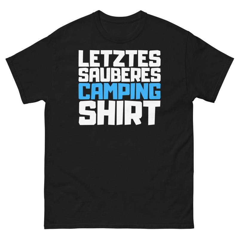 Camping Shirt Mit Lustigem Spruch, Hobby Sprüche Tshirt, Letztes Sauberes Shirt, Geschenkidee Geschenk T-Shirt von ShirtdesignCH