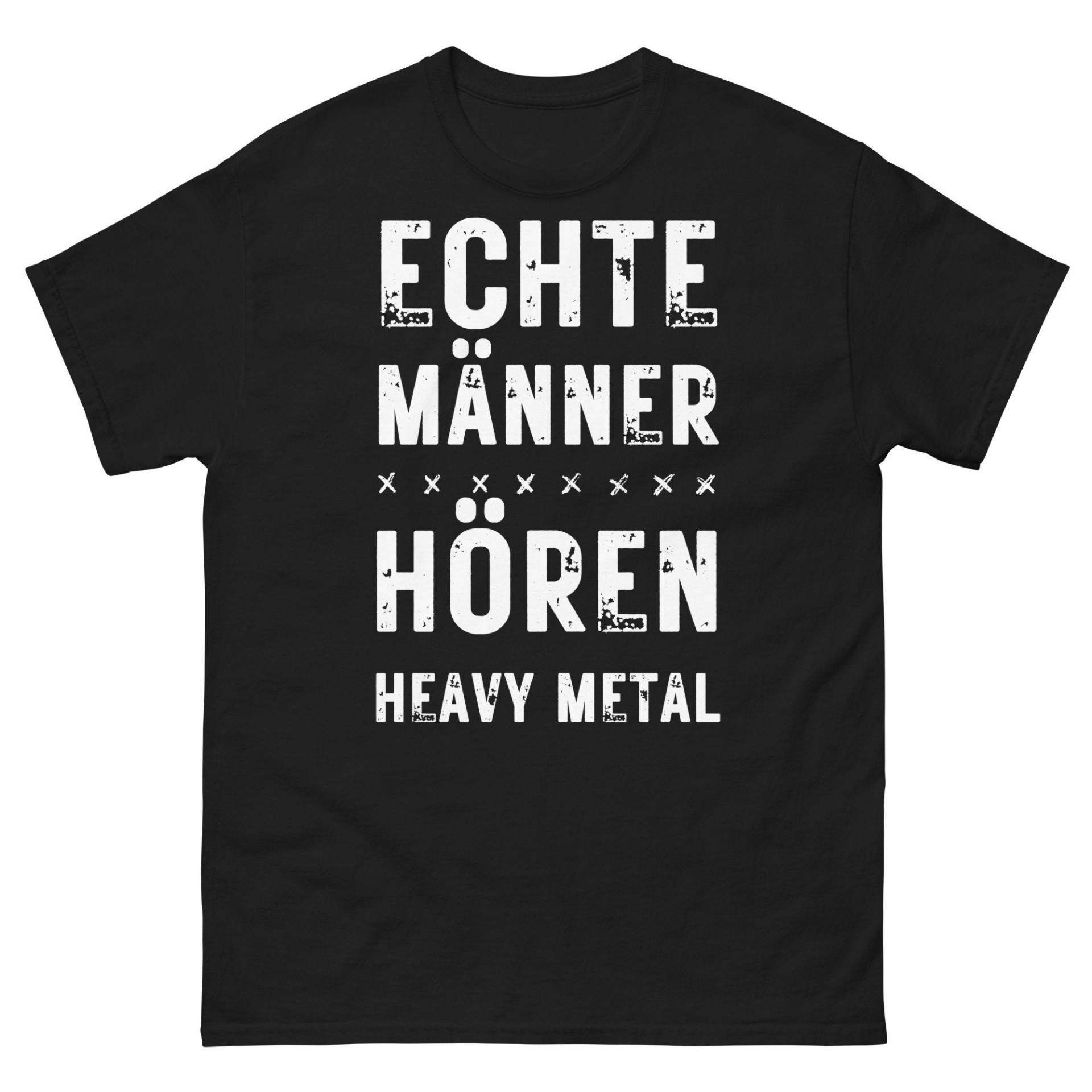 Echte Männer Hören Heavy Metal Shirt | Rock & T-Shirt Mit Spruch Geschenk Für Metal-Fans Und von ShirtdesignCH