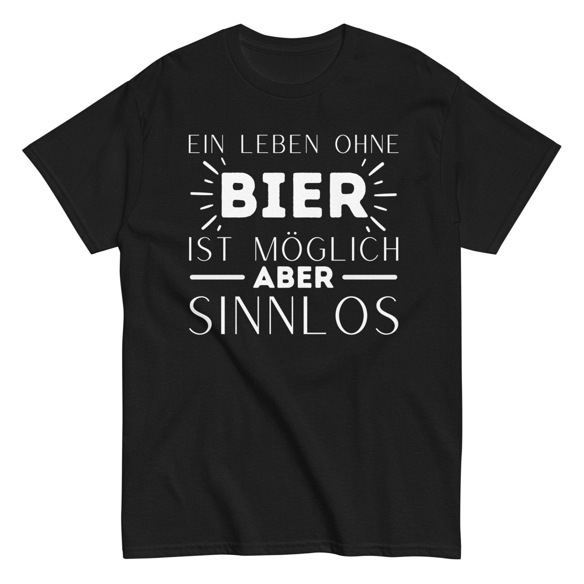 Ein Leben Ohne Bier Ist Möglich Aber Sinnlos T-Shirt, Spruch Shirt, Lustig Humorvoll Tshirt Für Männer Und Frauen, Biertrinker von ShirtdesignCH