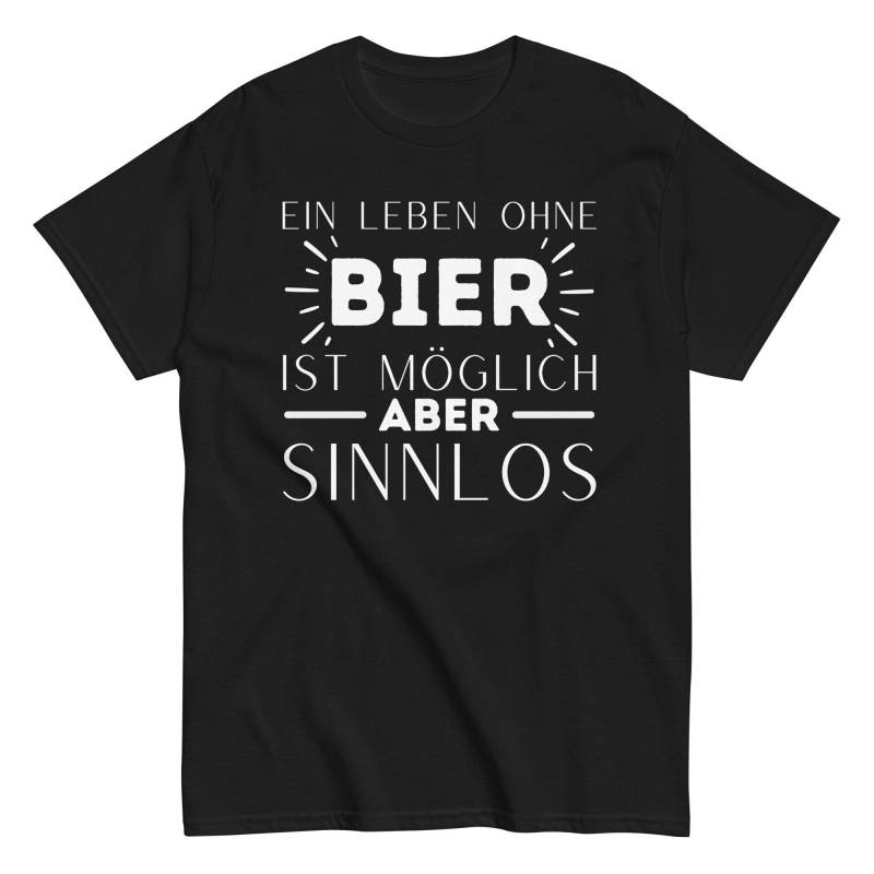 Ein Leben Ohne Bier Ist Möglich Aber Sinnlos T-Shirt, Spruch Shirt, Lustig Humorvoll Tshirt Für Männer Und Frauen, Biertrinker von ShirtdesignCH