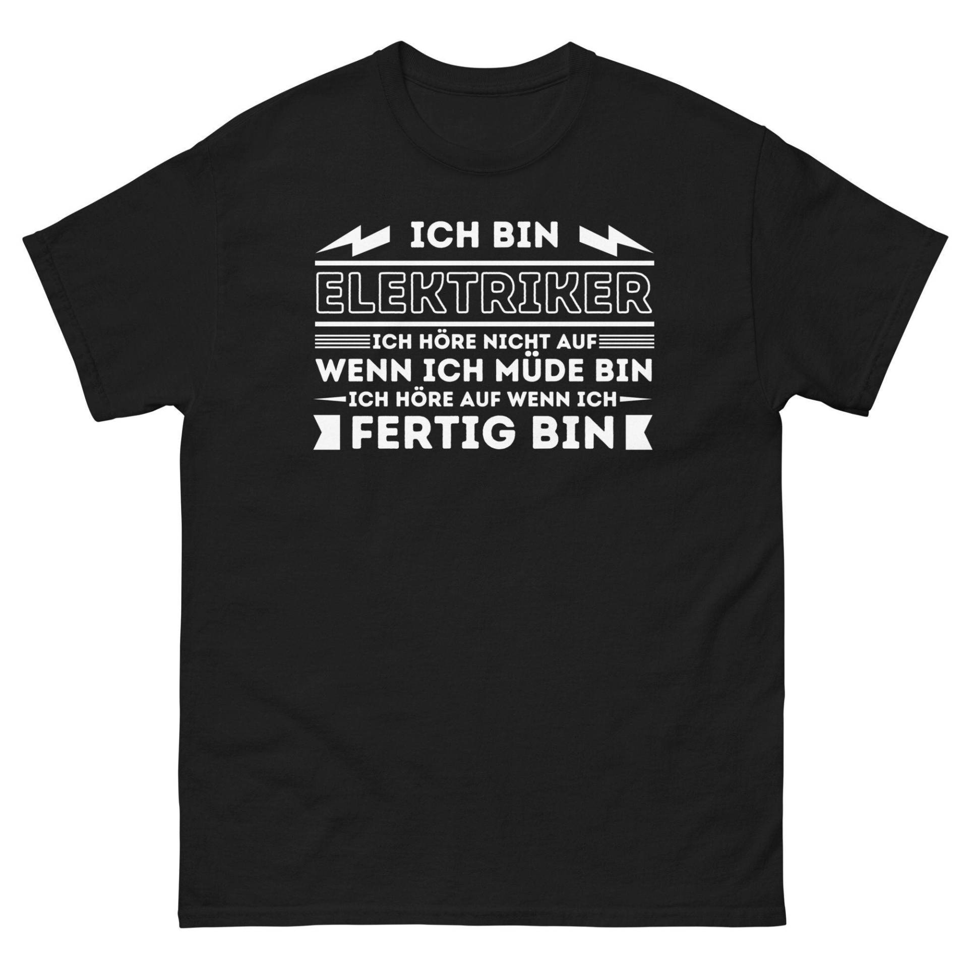 Elektriker T Shirt Mit Inspirierendem Spruch, Sprüche Tshirt Für Männer, T-Shirt Geschenkidee Ehemann von ShirtdesignCH