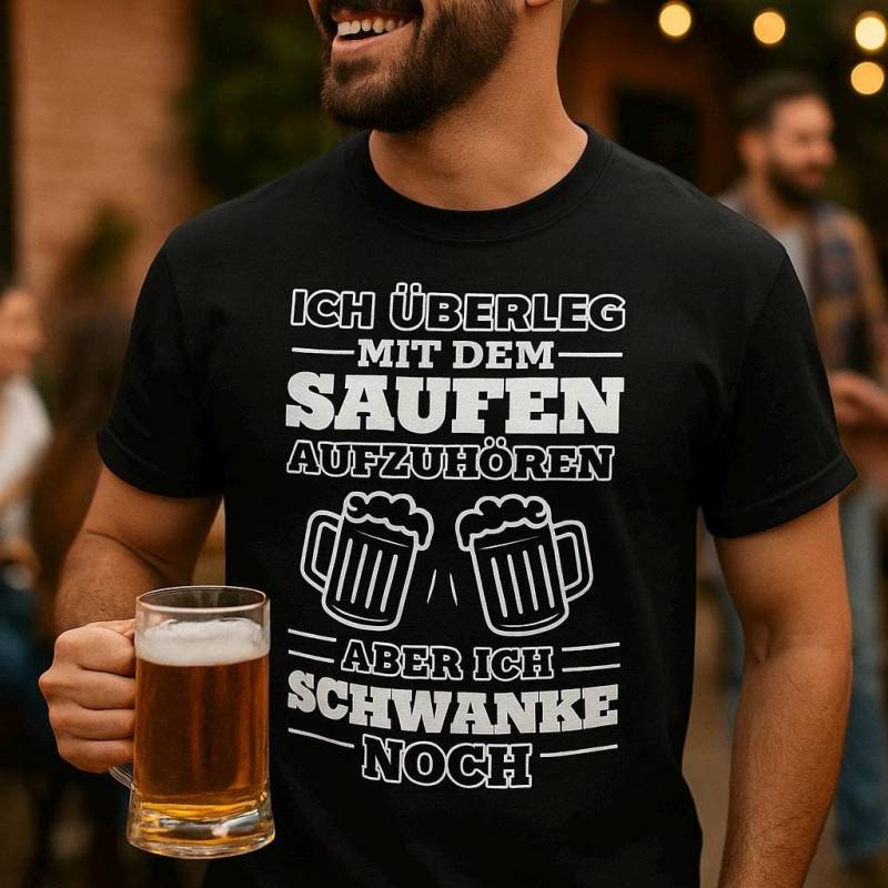 Ich Überleg Mit Dem Saufen Aufzuhören Aber Ich Schwanke Noch - Lustiges Alkohol T-Shirt Für Männer, Partyshirt, Geschenkidee Ballermann von ShirtdesignCH