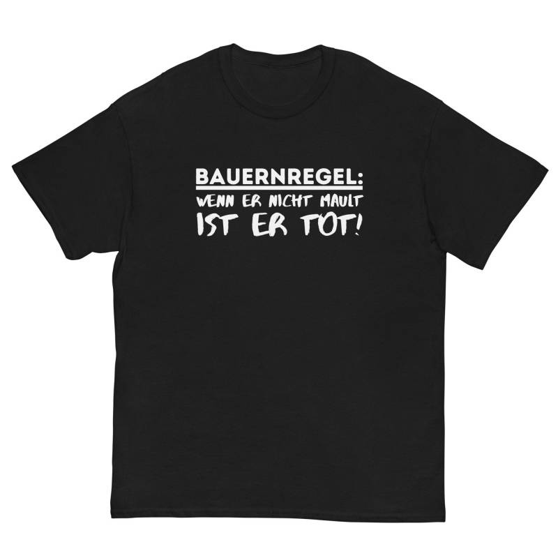 Landwirtschaft Shirt, Bauernregel Wenn Er Nicht Mault, Ist Tot Tshirt, T Shirt Für Landwirt/ Bauer, T-Shirt Mit Lustigem Spruch von ShirtdesignCH