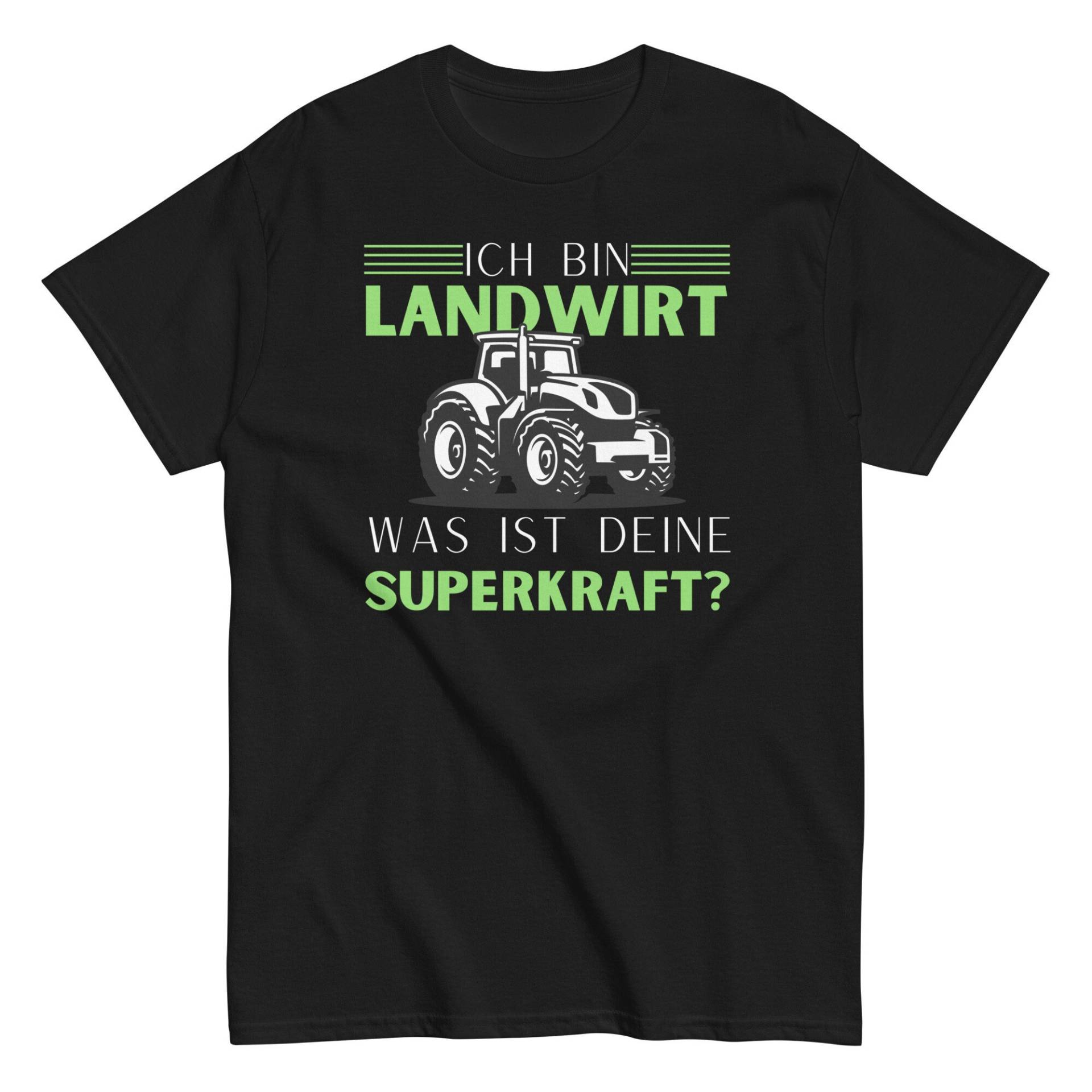Landwirtschaft Shirt, Ich Bin Landwirt, Was Ist Deine Superkraft? Tshirt, Bauern T-Shirt Für Herren, T Shirt Mit Lustigem Spruch von ShirtdesignCH