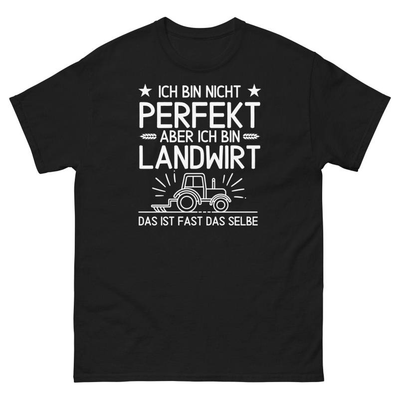 Landwirtschaft Shirt Für Männer, Lustiges Landwirt T Mit Lustigem Spruch Herren, Lustige Sprüche Tshirts, Ich Bin Nicht Perfekt von ShirtdesignCH