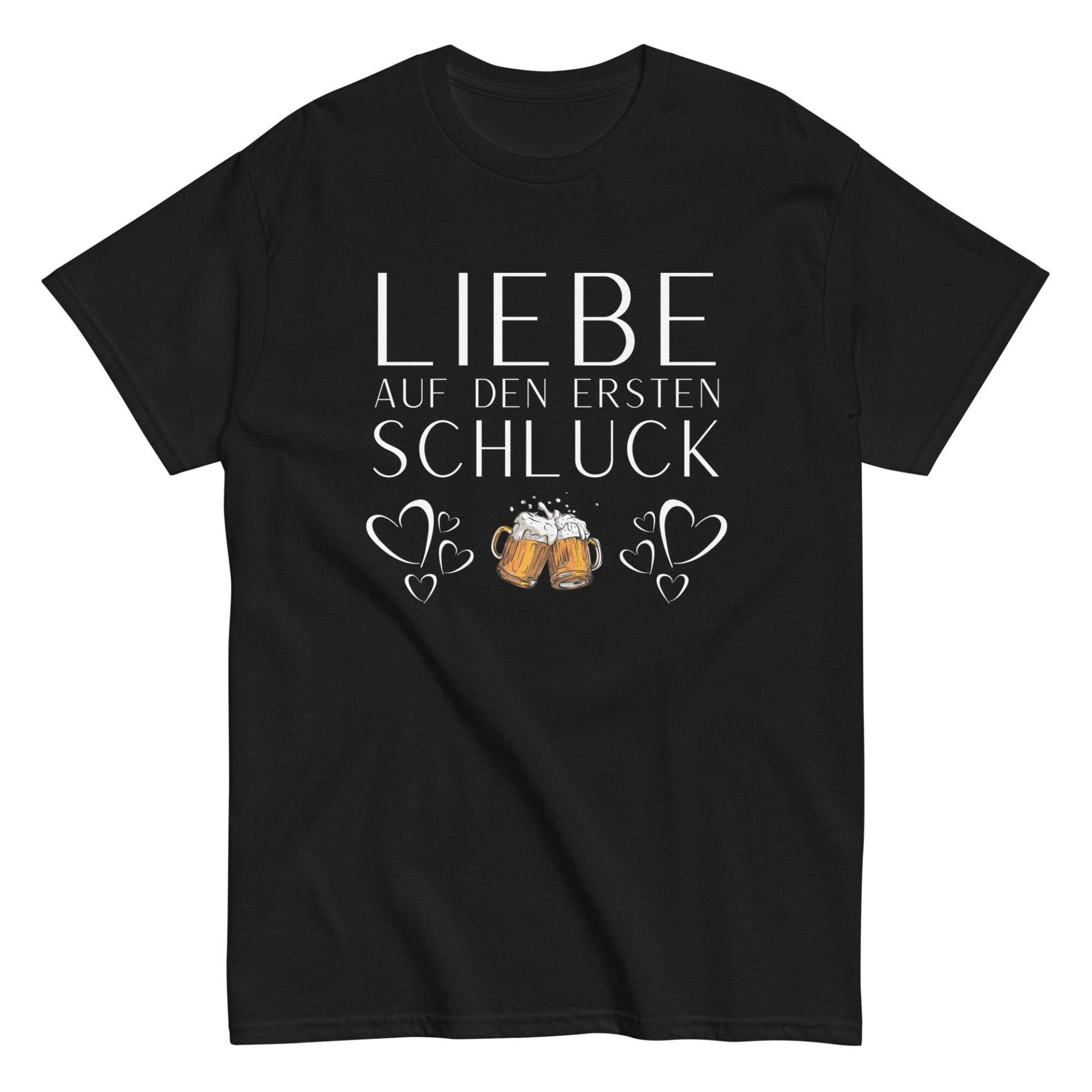 Liebe Auf Den Ersten Schluck Tshirt, Shirt Mit Lustigem Bier Spruch Für Männer Und Frauen, Party T-Shirt Herren Damen, Bierliebhaber von ShirtdesignCH