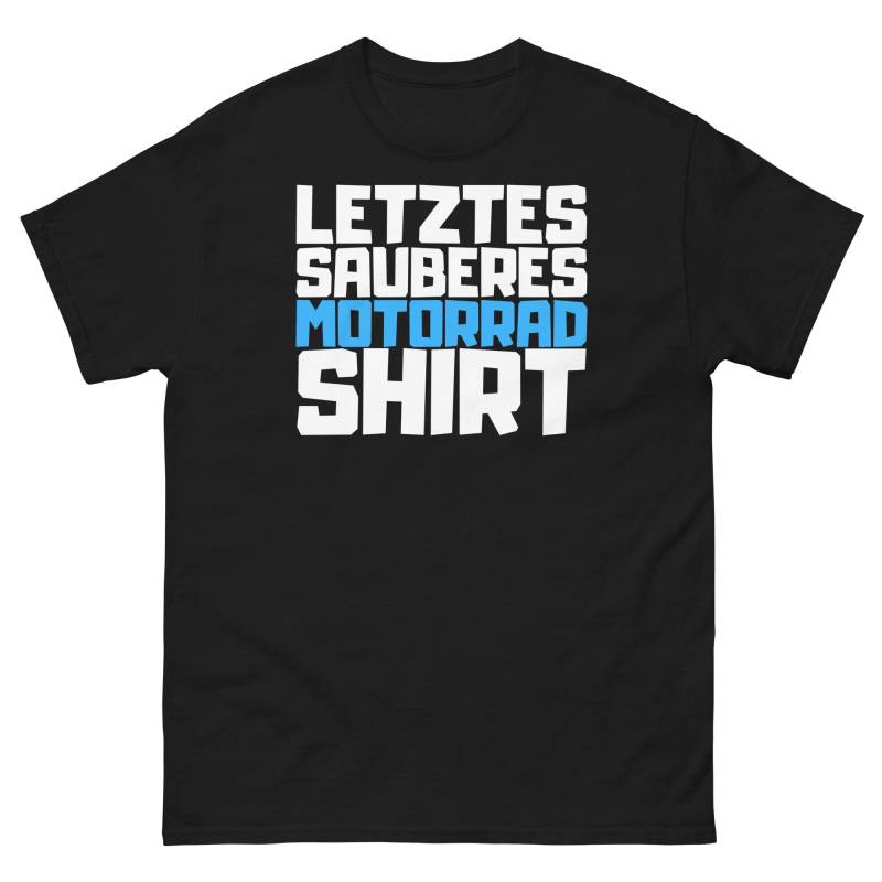 Motorrad Shirt Mit Lustigem Spruch, Hobby Sprüche Tshirt, Letztes Sauberes Shirt, Geschenkidee Geschenk T-Shirt von ShirtdesignCH