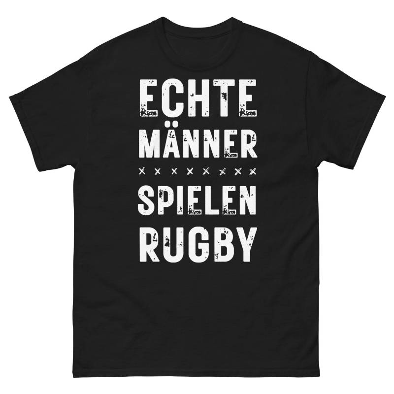 Rugby Shirt Mit Lustigem Spruch, Hobby Sprüche Tshirt, Echte Männer Spielen Rugby, Geschenkidee Geschenk T-Shirt von ShirtdesignCH
