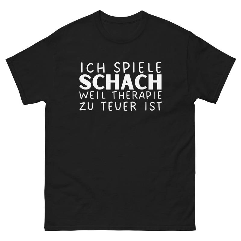 Schach Shirt Mit Lustigem Spruch, Hobby Sprüche Tshirt, Ich Spiele Weil Therapie Zu Teuer Ist, Geschenkidee Geschenk T-Shirt von ShirtdesignCH